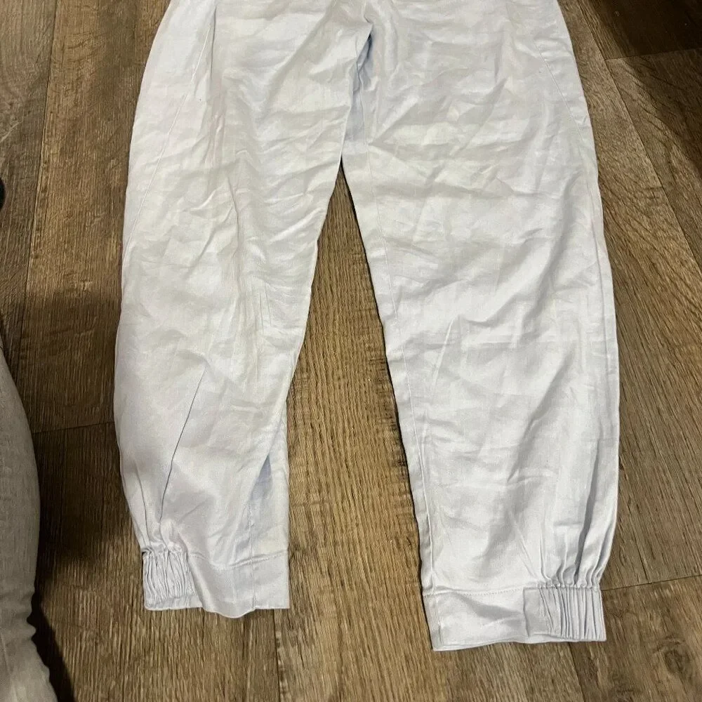 Babaton small blue‎ linen blend pants